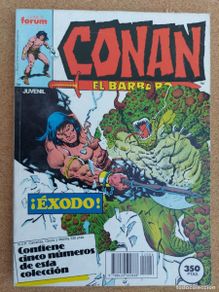 Comics : Conan el Bárbaro - Éxodo - Retapado que contiene los nº 116 al 120 - Forum - Año 1983